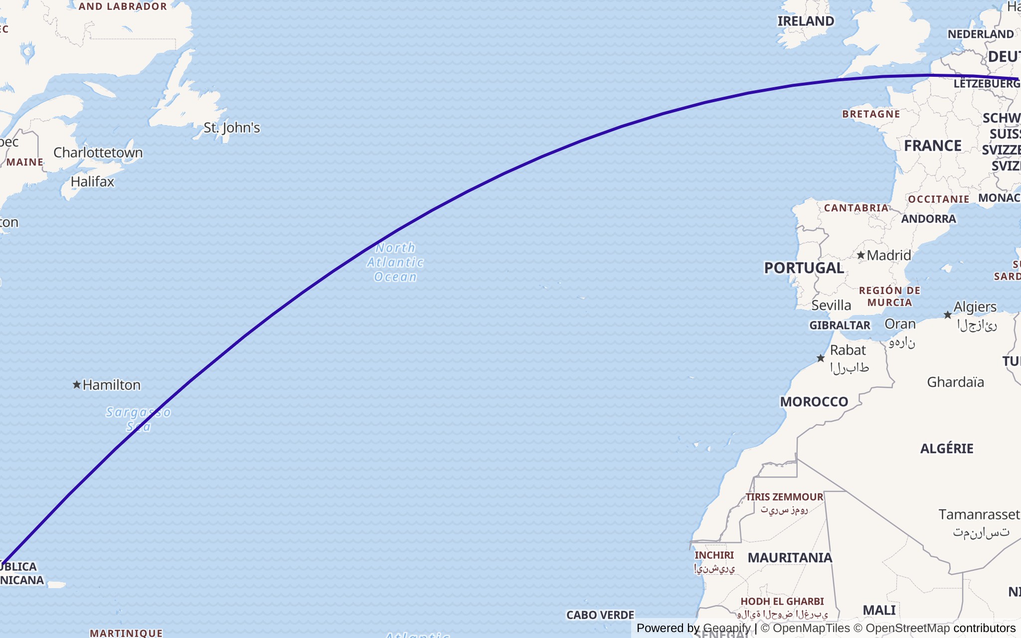 All my flights in Europe so far