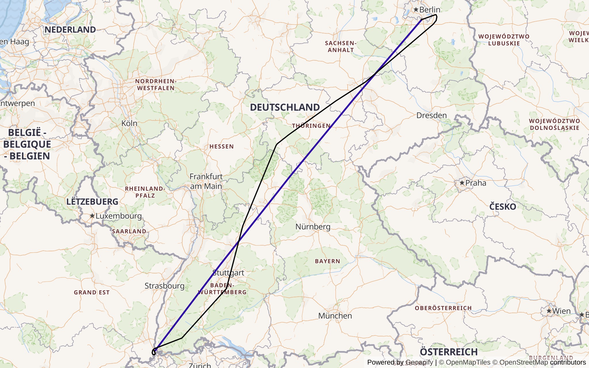All my flights in Europe so far