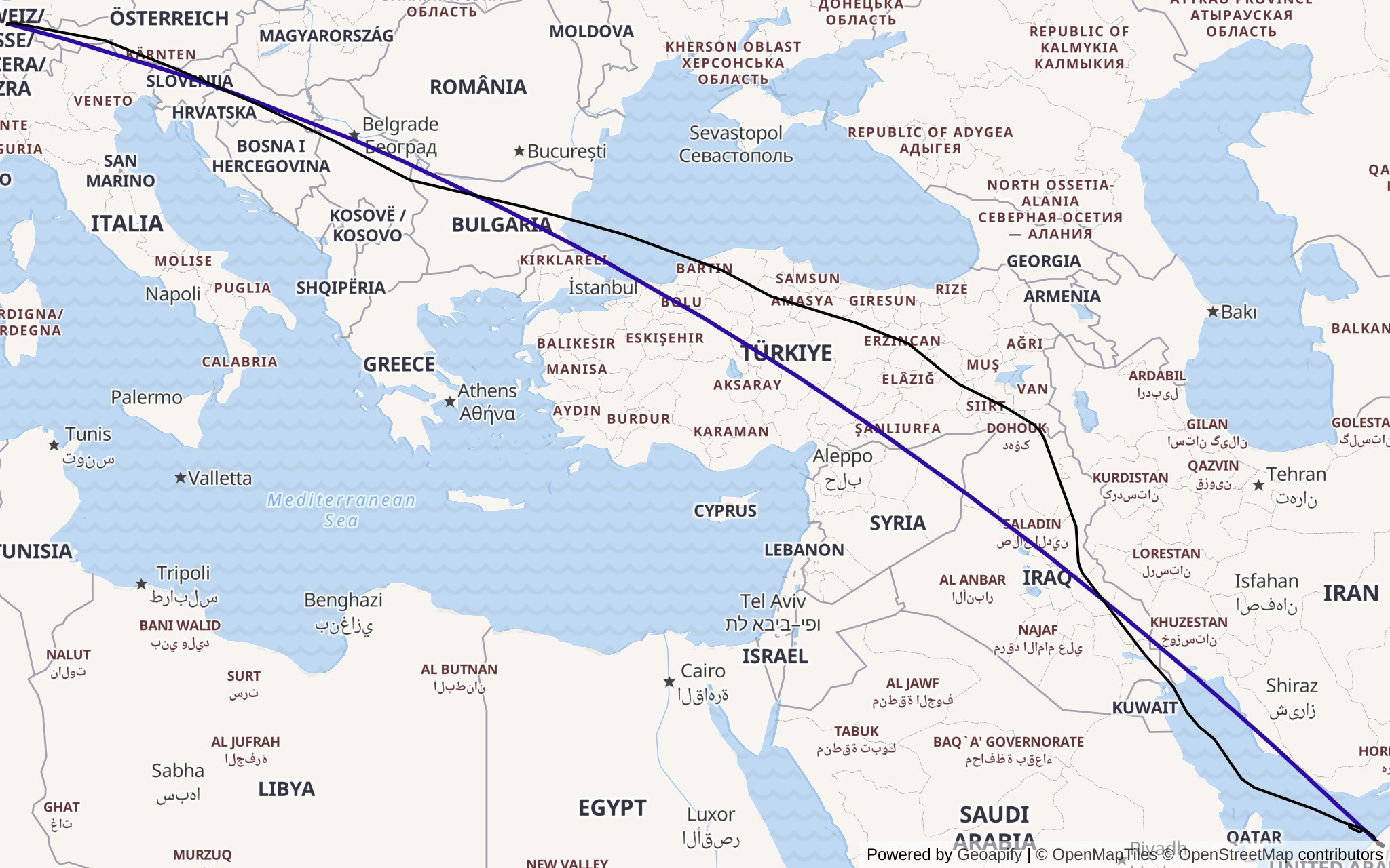 All my flights in Europe so far