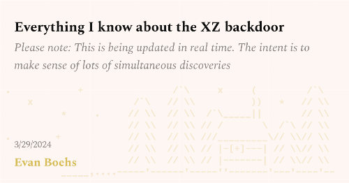 Everything I know about the XZ backdoor