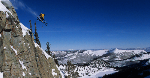 Into The Thoughts Of Skier About To Hit 175' FT Cliff