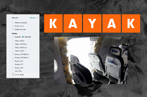 KAYAK Lets Users Filter Out Boeing 737 Max 9 Flights After Door Blows Off Plane