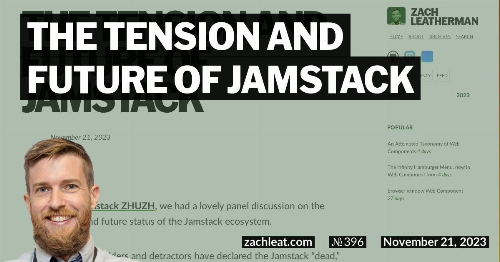 The Tension and Future of Jamstack